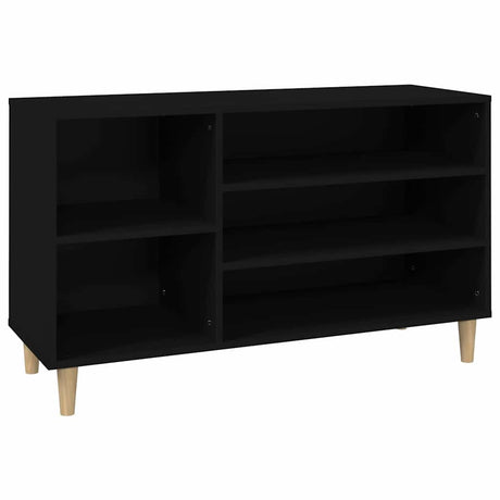 Vidaxl Schuhschrank 102x36x60 cm propertiertes Holzschwarz