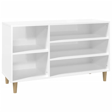 Vidaxl Schuhschrank 102x36x60 cm verarbeitetes Holz Hochglanz weiß