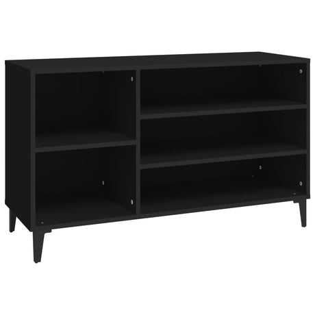 Vidaxl Schuhschrank 102x36x60 cm propertiertes Holzschwarz
