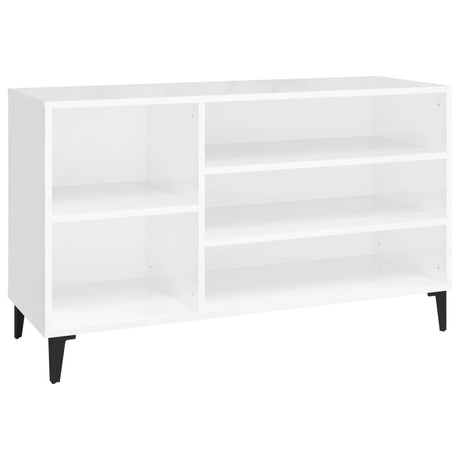 Vidaxx Schuhschrank 102x36x60 cm lackiertes Holz Hochglanz weiß