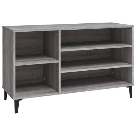 VIDAXL -Schuhschrank 102x36x60 cm propertiertes Holz Sonoma Grey