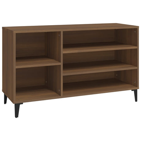Vidaxl Schuhschrank 102x36x60 cm Eigenschaften Holzbraune Eiche Farbe