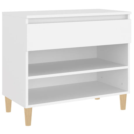Vidaxl Schuhschrank 70x36x60 cm propertiertes Holz weiß