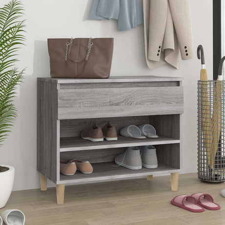 Vidaxl Schuhschrank 70x36x60 cm propertiertes Holz Sonoma Grey