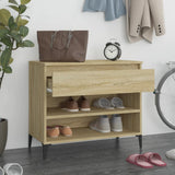 Vidaxl Schuhschrank 70x36x60 cm propertiertes Holz Sonoma Eiche gefärbt