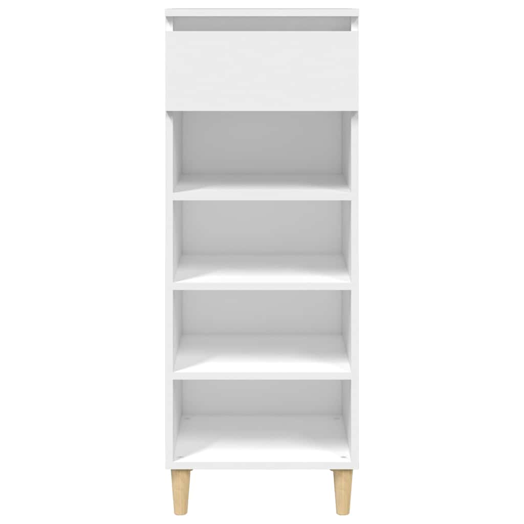 Vidaxl Schuhschrank 40x36x105 cm verarbeitetes Holz weiß