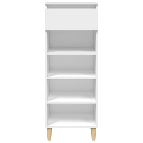 Vidaxl Schuhschrank 40x36x105 cm verarbeitetes Holz weiß
