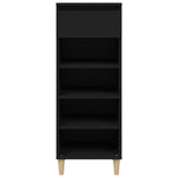 Vidaxl Schuhschrank 40x36x105 cm propertiertes Holzschwarz