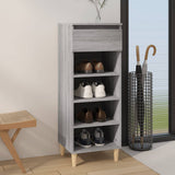 VidaXL Schuhschrank 40x36x105 cm, fertiges Holz, grau Sonoma