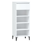 VIDAXL -Schuhregal 40x36x105 cm verarbeitetes Holz weiß