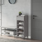 VIDAXL -Schuhregal 40x36x105 cm verarbeitetes Holzgrau Sonoma Eiche gefärbt