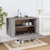 Vidaxl Wandschuhschrank 70x35x38 cm Festkiefer Sonoma Grau