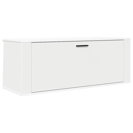 Vidaxl Wandschuhschrank 100x35x38 cm propertiertes Holz weiß