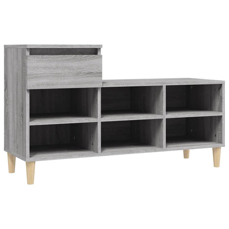 VidaXL Schuhschrank 102x36x60 cm Holzwerkstoff Sonomagrau