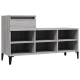 VIDAXL -Schuhschrank 102x36x60 cm propertiertes Holz Sonoma Grey