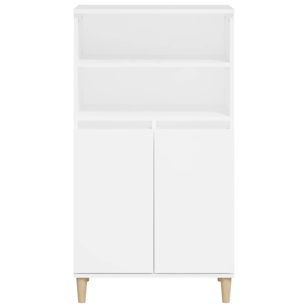 Vidaxl hoge kast 60x36x110 cm bewerkt hout wit