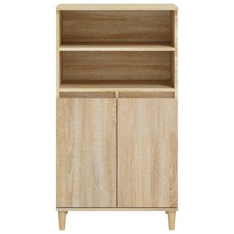 Vidaxl hoge kast 60x36x110 cm bewerkt hout sonoma eikenkleurig
