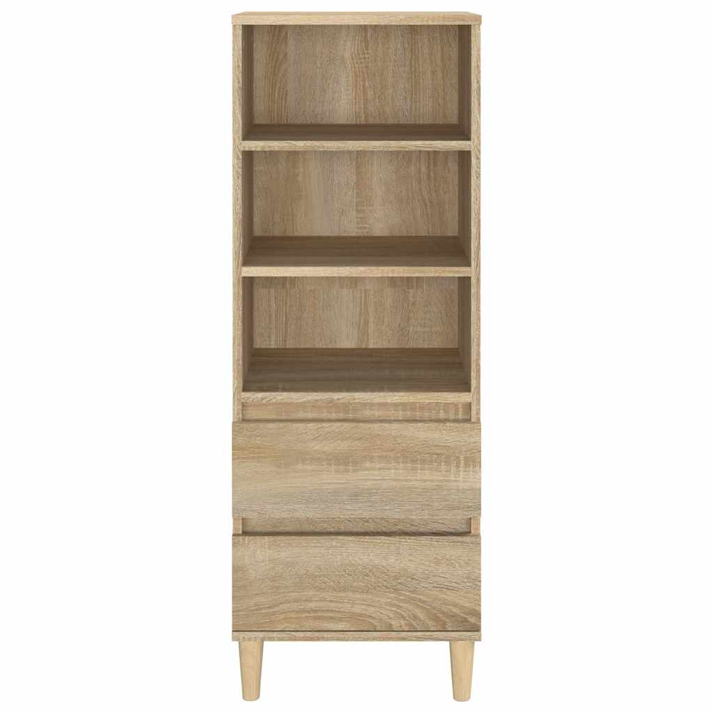 Vidaxl hoge kast 40x36x110 cm bewerkt hout sonoma eiken