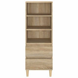 Vidaxl hoge kast 40x36x110 cm bewerkt hout sonoma eiken