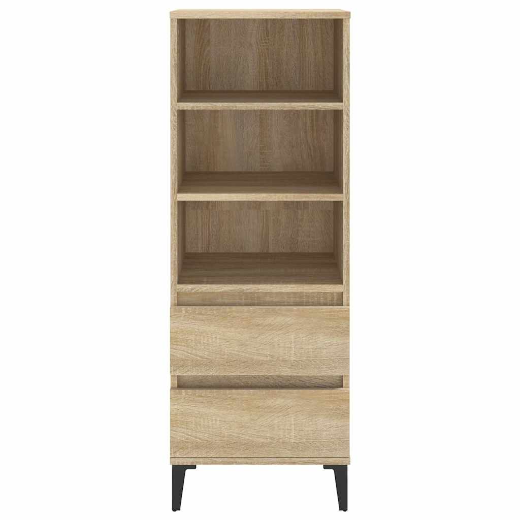 Vidaxl hoge kast 40x36x110 cm bewerkt hout sonoma eiken