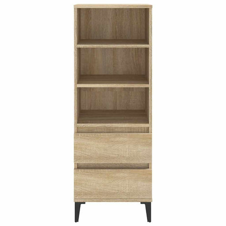 Vidaxl hoge kast 40x36x110 cm bewerkt hout sonoma eiken