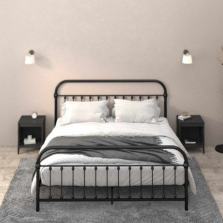 Vidaxl nachtkastjes 2 st 40x35x50 cm zwart