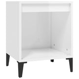 Vidaxl nachtkastje 40x35x50 cm hoogglans wit