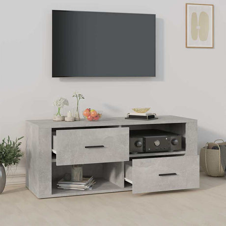 Vidaxl tv-meubel 100x35x40 cm bewerkt hout betongrijs