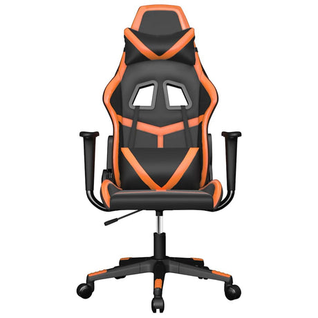 Vidaxl gamestoel kunstleer zwart en oranje