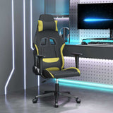 Vidaxl gamestoel stof zwart en lichtgroen