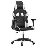 Vidaxl gamestoel kunstleer zwart en wit