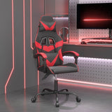 Vidaxl gamestoel kunstleer zwart en rood