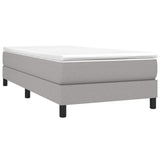 Vidaxl boxspring bed 90x190 cm stof lichtgrijs