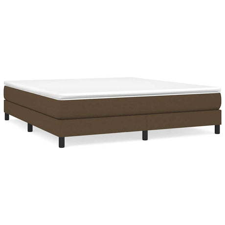 Vidaxl boxspring bed stof donkerbruin 160x200 cm
