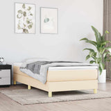 Vidaxl boxspring bed 80x200 cm stof crèmekleurig