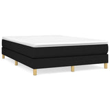 Vidaxl boxspring bed stof zwart 140x200 cm