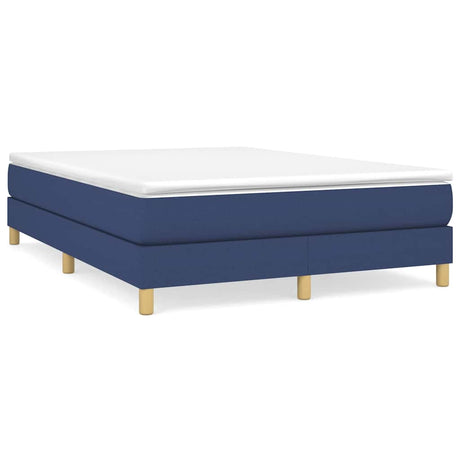 Vidaxl boxspring bed stof blauw 140x200 cm