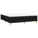 Vidaxl boxspring bed stof zwart 160x200 cm