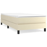 Vidaxl boxspring bed kunstleer crèmekleurig 80x200 cm