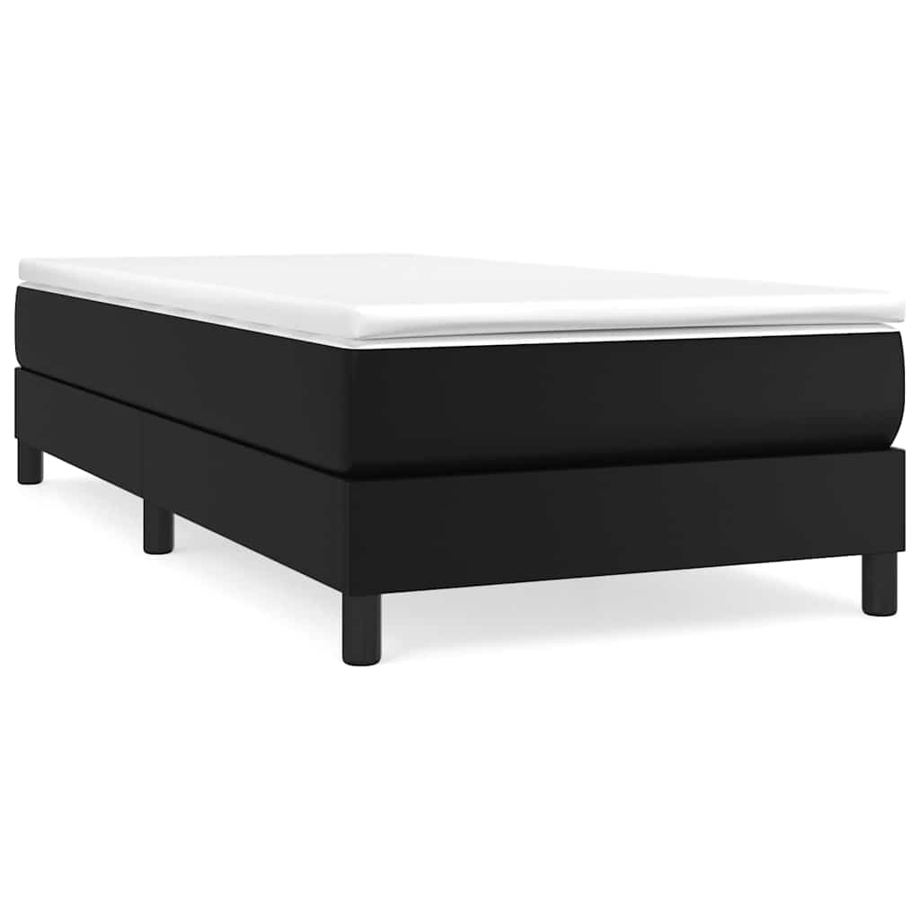 Vidaxl boxspring bed kunstleer zwart 90x200 cm