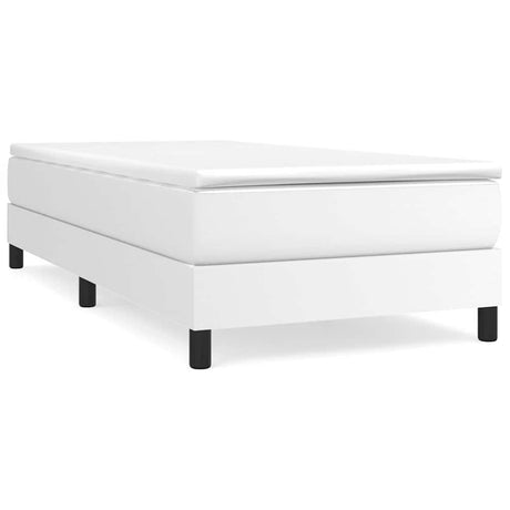Vidaxl boxspring bed kunstleer wit 90x200 cm