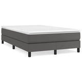Vidaxl boxspring bed kunstleer grijs 120x200 cm