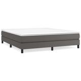 Vidaxl boxspring bed kunstleer grijs 180x200 cm