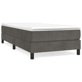 Vidaxl boxspring bed 80x200 cm fluweel donkergrijs