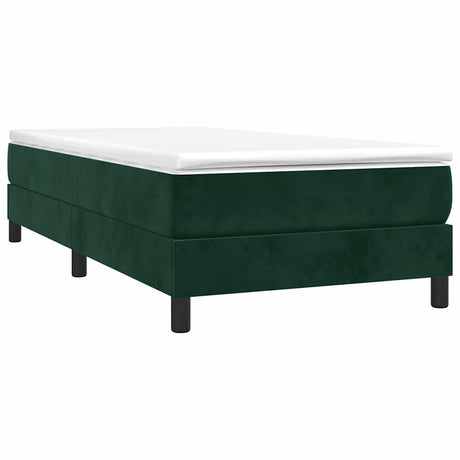 Vidaxl boxspring bed 80x200 cm fluweel donkergroen