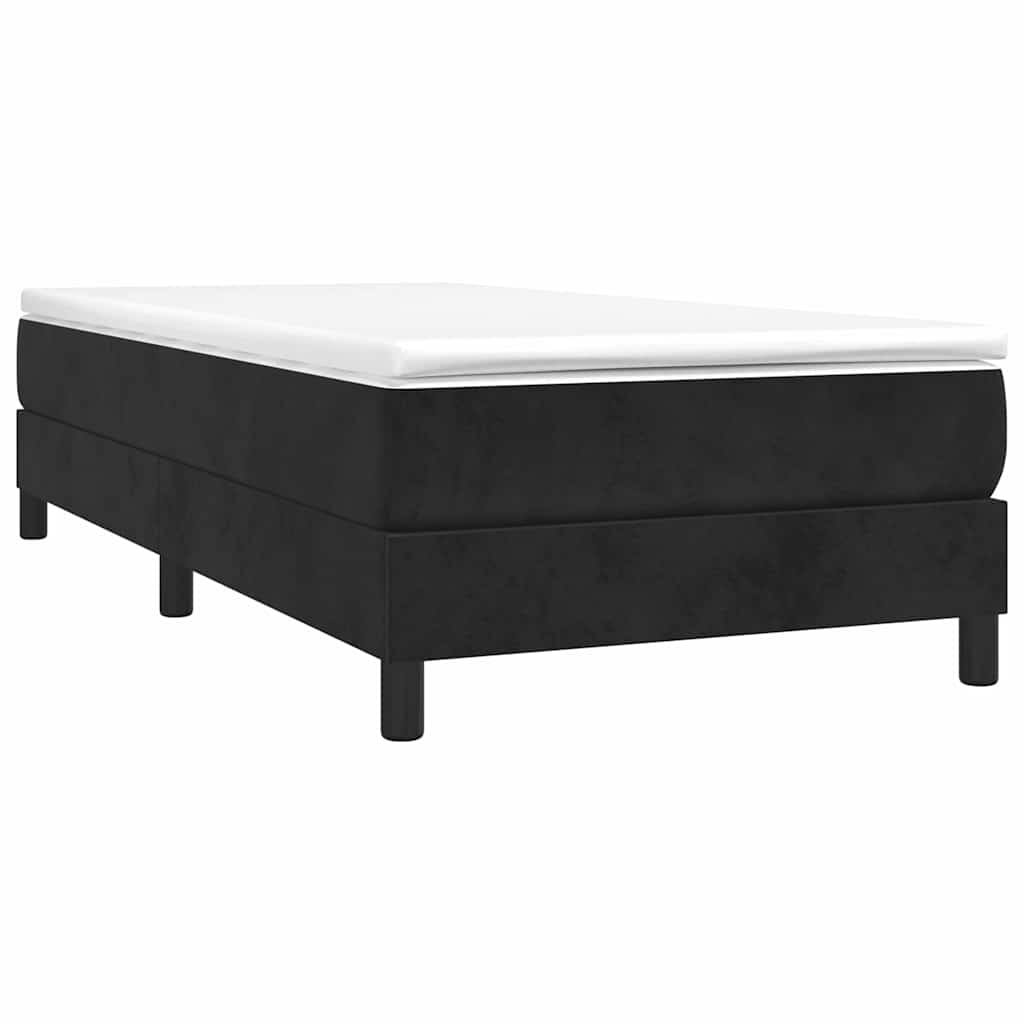 Vidaxl boxspring bed fluweel zwart 90x190 cm
