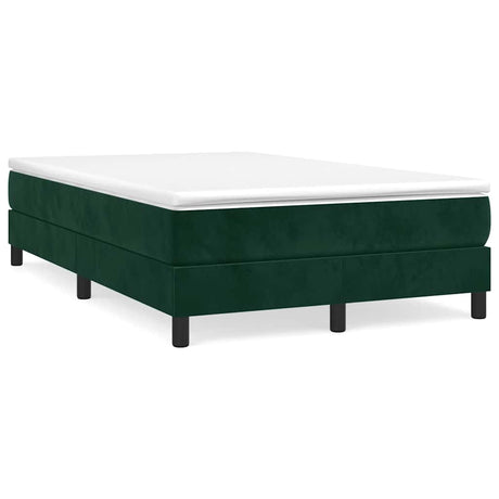 Vidaxl boxspring bed 120x200 cm fluweel donkergroen