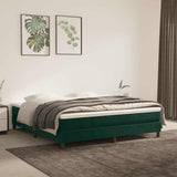 Vidaxl boxspring bed 180x200 cm fluweel donkergroen