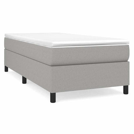 Vidaxl boxspring bed 90x190 cm stof lichtgrijs