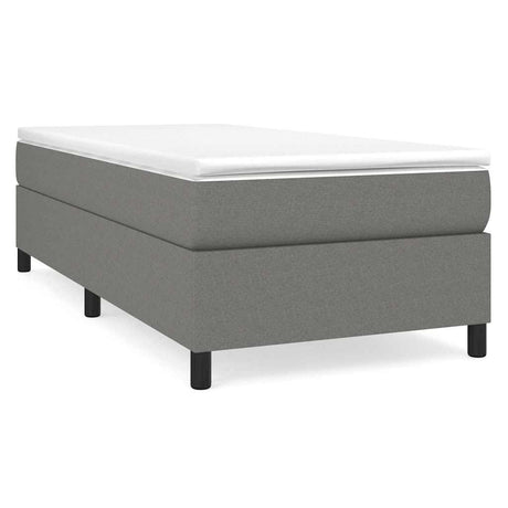 Vidaxl boxspring bed 90x200 cm stof donkergrijs